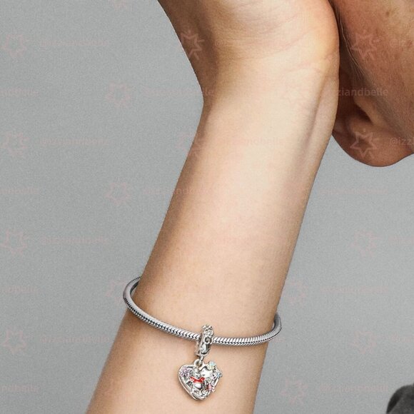 Pandora Disney Winnie the Pooh & Piglet Double Dangle Charm - Picture 4 of 5